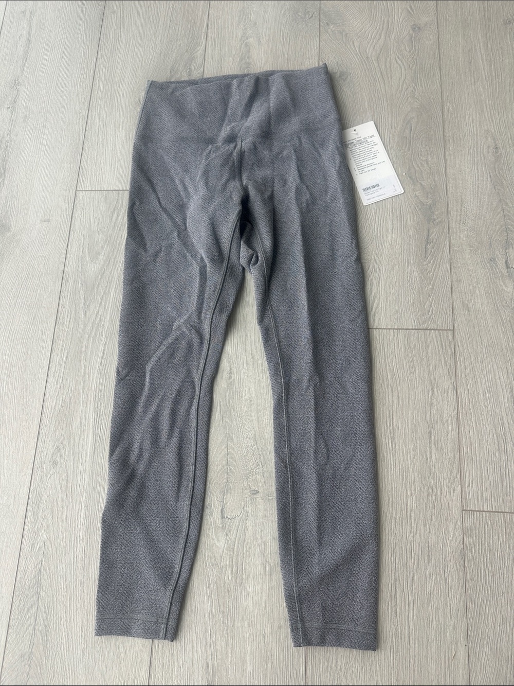 lululemon athletica Heather Gray Textured Leggings